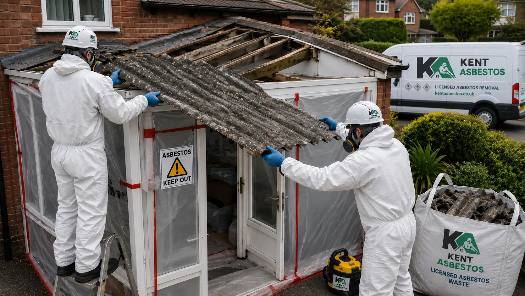 Asbestos Porch Roof Removal - Safe Removal (2)
